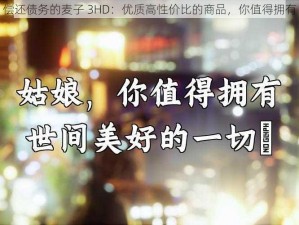 偿还债务的麦子 3HD：优质高性价比的商品，你值得拥有